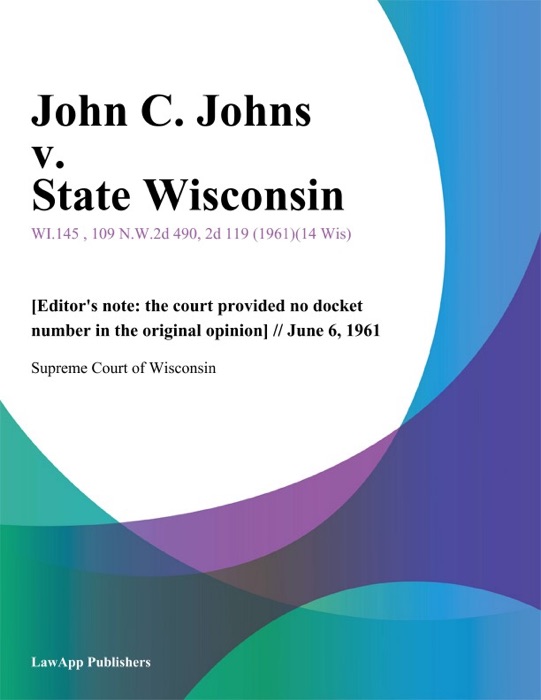 John C. Johns v. State Wisconsin