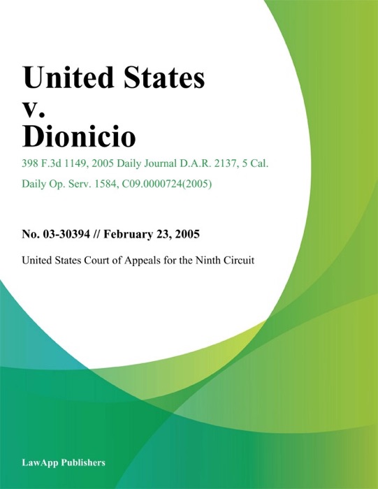 United States v. Dionicio