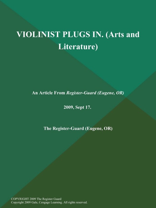 VIOLINIST PLUGS IN (Arts and Literature)