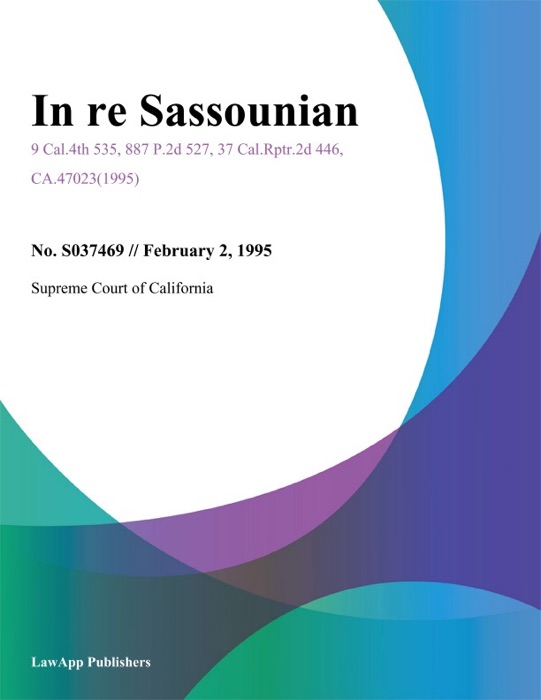 In Re Sassounian