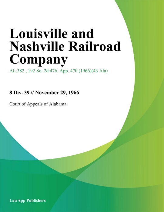 Louisville and Nashville Railroad Company