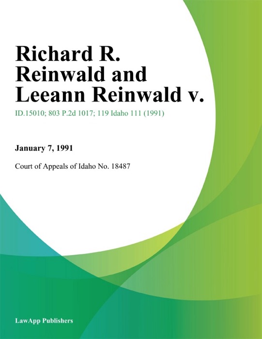 Richard R. Reinwald and Leeann Reinwald v.