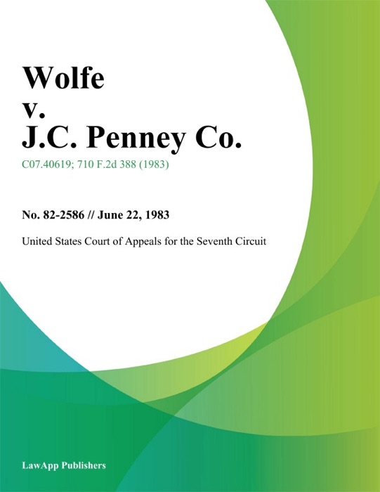 Wolfe v. J.C. Penney Co.