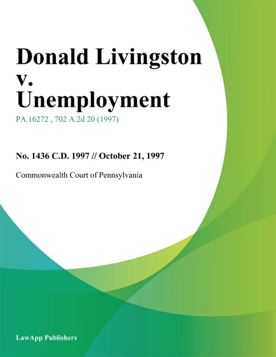 Donald Livingston v. Unemployment