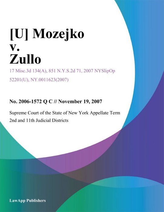 Mozejko v. Zullo