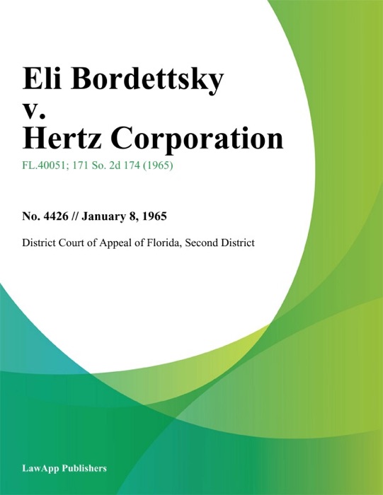 Eli Bordettsky v. Hertz Corporation