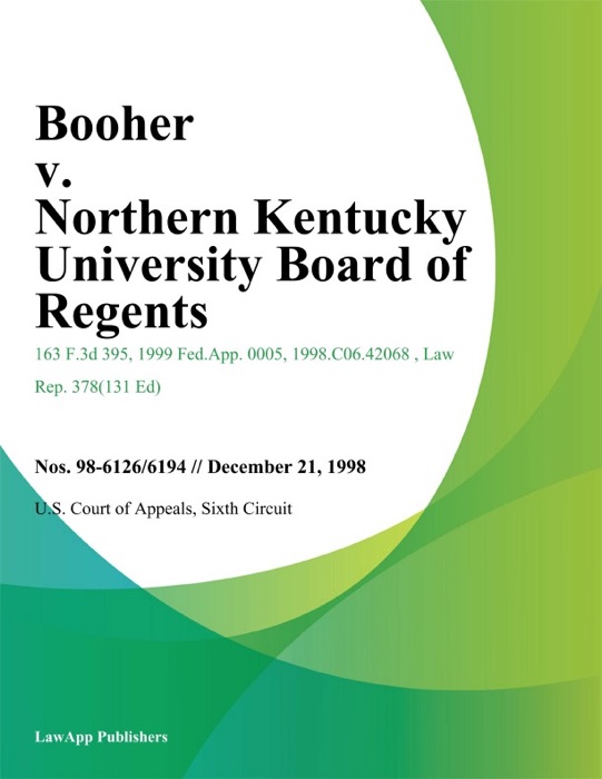 Booher v. Northern Kentucky University Board of Regents