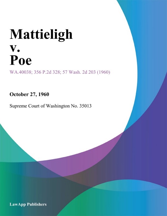 Mattieligh v. Poe