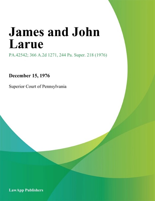 James and John Larue