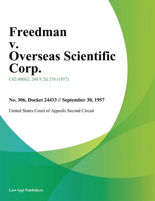 Freedman v. Overseas Scientific Corp.