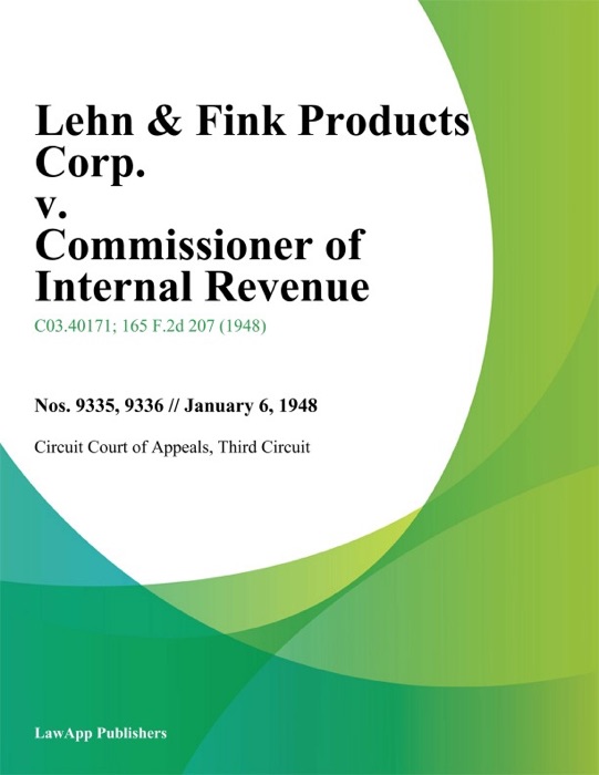 Lehn & Fink Products Corp. v. Commissioner of Internal Revenue