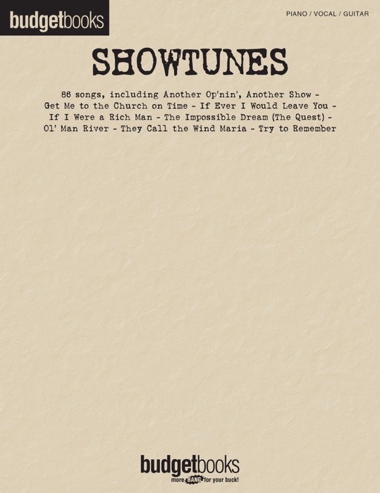 Showtunes (Songbook)