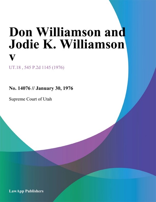 Don Williamson and Jodie K. Williamson V.