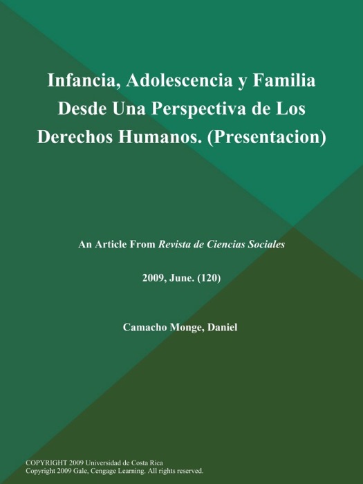 Infancia, Adolescencia y Familia Desde Una Perspectiva de Los Derechos Humanos (Presentacion)
