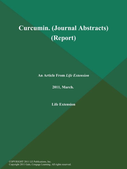 Curcumin (Journal Abstracts) (Report)