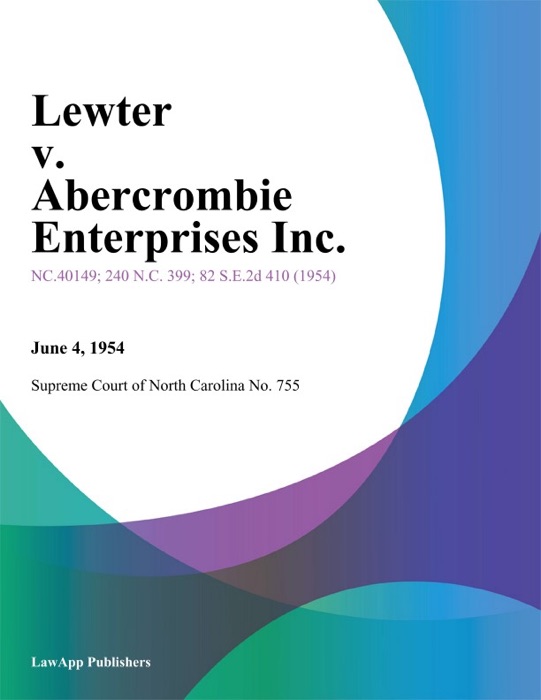 Lewter V. Abercrombie Enterprises Inc.