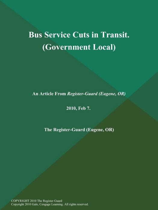 Bus Service Cuts in Transit (Government Local)