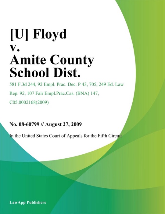 Floyd v. Amite County School Dist.