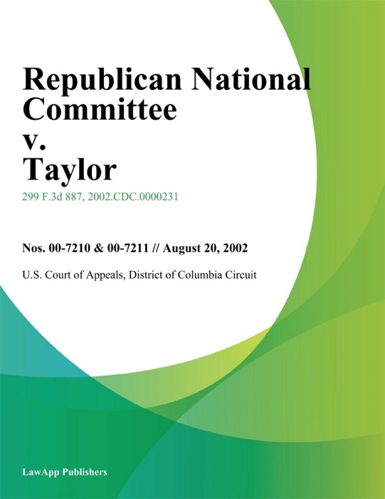Republican National Committee V. Taylor