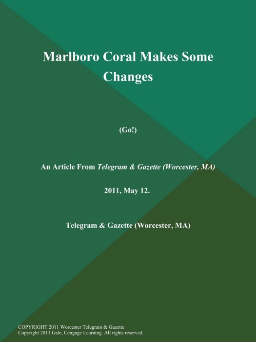 Marlboro Coral Makes Some Changes (Go!)