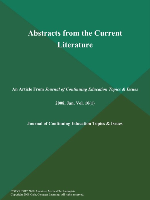 Abstracts from the Current Literature