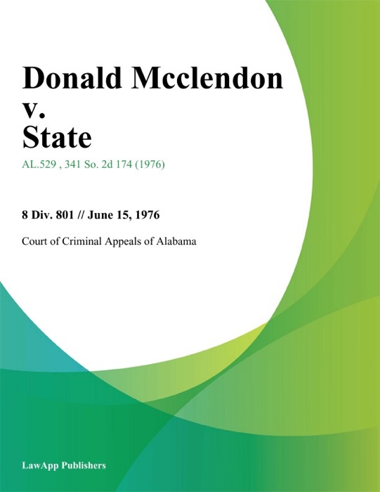 Donald Mcclendon v. State