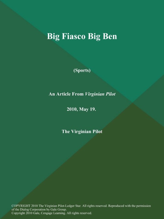 Big Fiasco Big Ben (Sports)