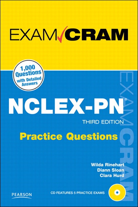 NCLEX-PN Practice Questions Exam Cram, 3/e