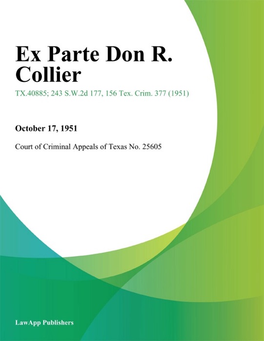 Ex Parte Don R. Collier