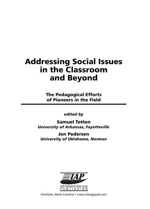 Addressing Social Issues in the Classroom and Beyond