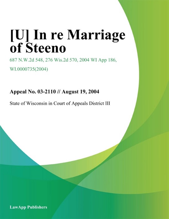 In Re Marriage of Steeno