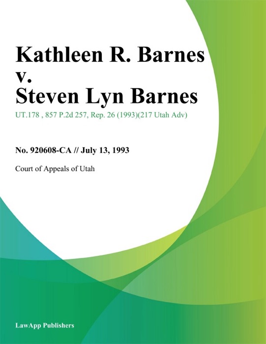 Kathleen R. Barnes v. Steven Lyn Barnes