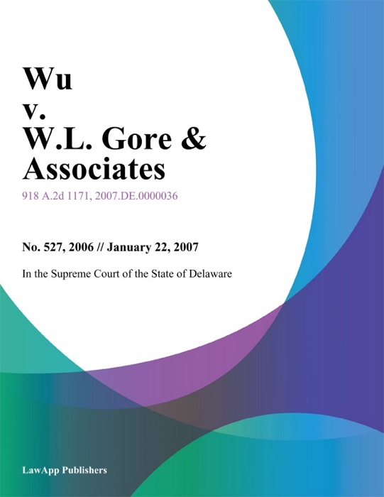 Wu v. W.L. Gore & Associates
