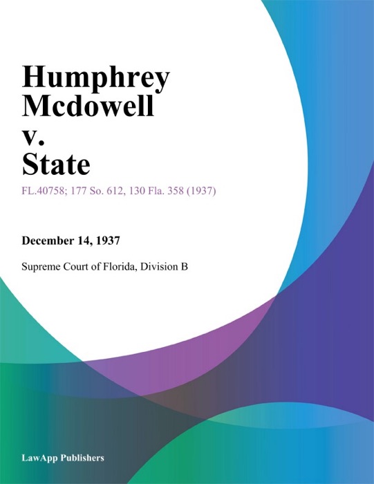 Humphrey Mcdowell v. State