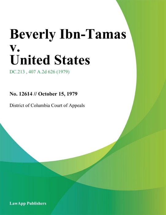 Beverly Ibn-Tamas v. United States