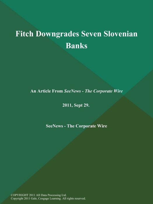 Fitch Downgrades Seven Slovenian Banks