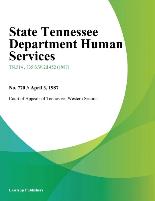 State Tennessee Department Human Services