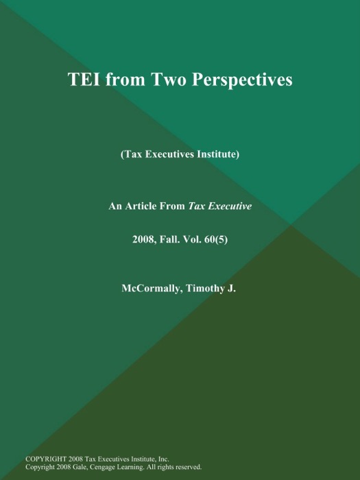 International Financial Reporting Standards for U.S. Companies: Tax Implications of an Accelerating Global Trend