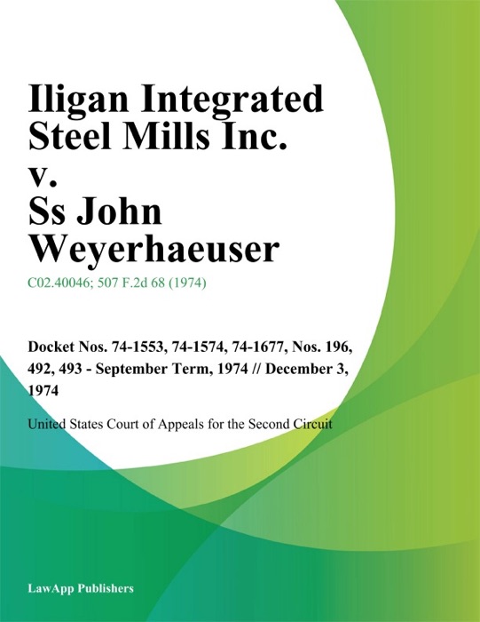 Iligan Integrated Steel Mills Inc. v. Ss John Weyerhaeuser
