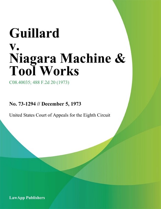 Guillard v. Niagara Machine & Tool Works