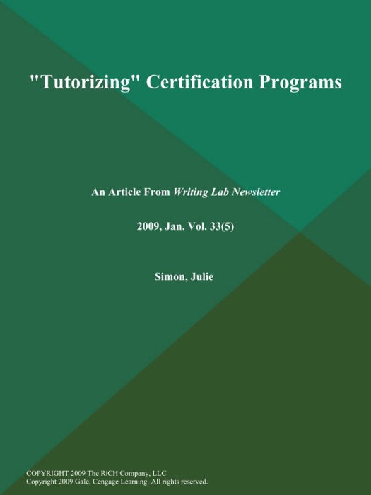 Tutorizing Certification Programs