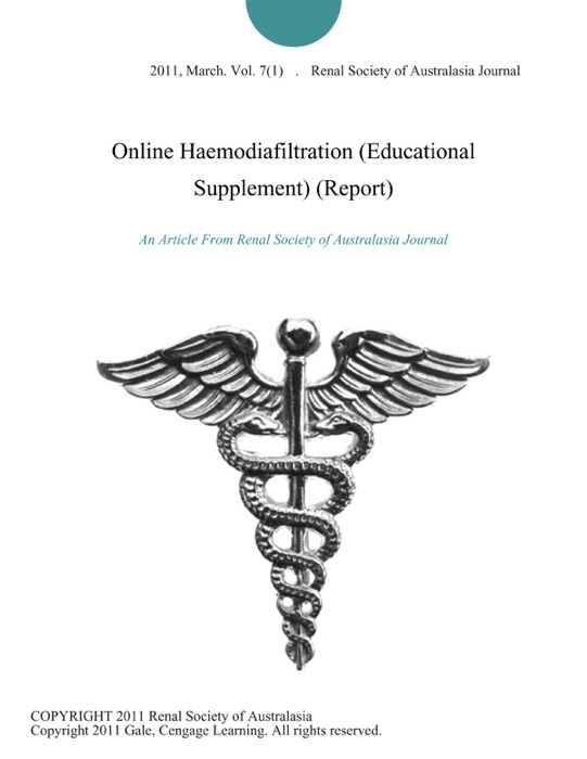 Online Haemodiafiltration (Educational Supplement) (Report)