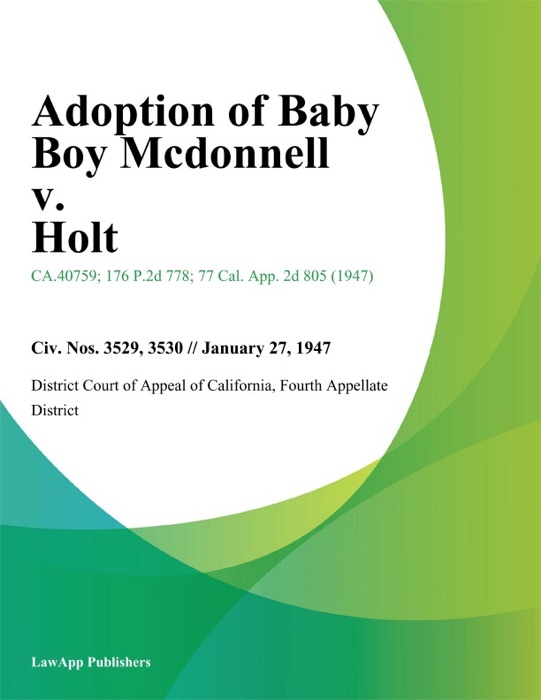Adoption of Baby Boy Mcdonnell v. Holt