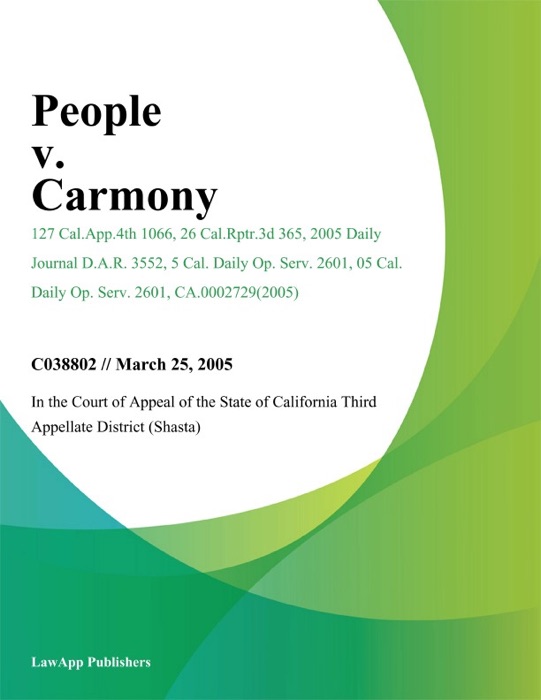 People V. Carmony