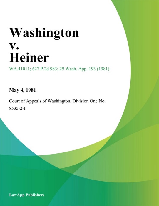 Washington V. Heiner