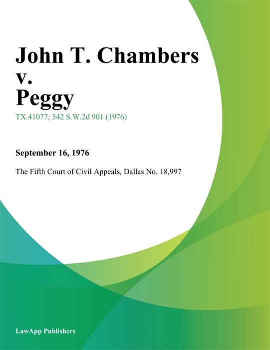 John T. Chambers v. Peggy (Noblin) Chambers