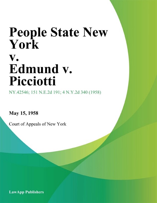 People State New York v. Edmund v. Picciotti