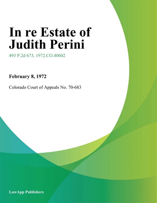 In re Estate of Judith Perini