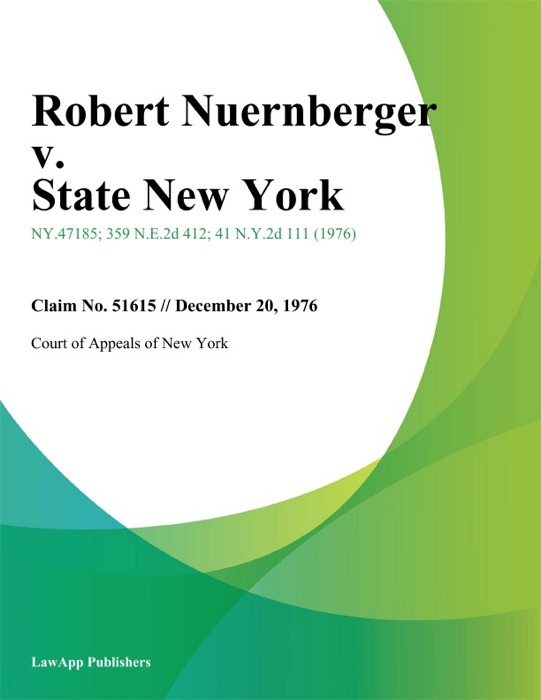 Robert Nuernberger v. State New York