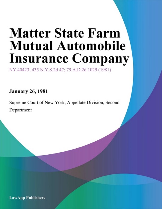 Matter State Farm Mutual Automobile Insurance Company